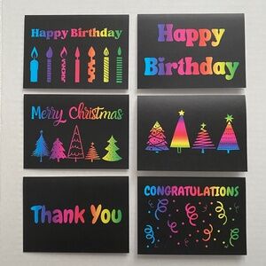 Bundle of 57 Rainbow Greeting Cards